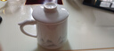 宅轻松 羊脂玉水墨茶杯陶瓷茶水分离过滤泡茶茶具中式带盖泡茶公道杯 实拍图