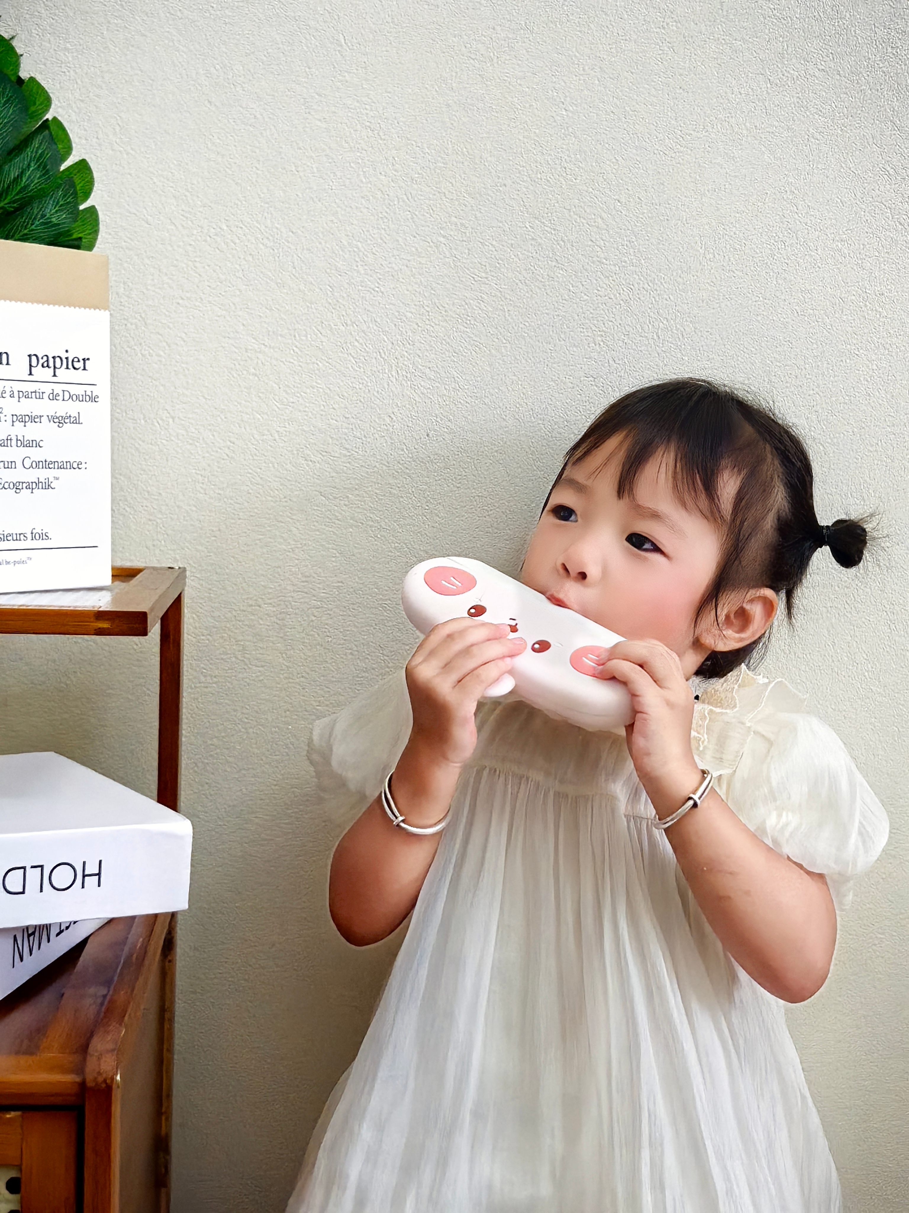 泰迪拾光儿童口风琴玩具口哨幼儿吹奏乐器启蒙吹奏宝宝初学者入门粉兔 实拍图