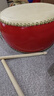 牛皮小鼓5-10寸儿童玩具早教敲锣打鼓幼儿园演出摆摊堂鼓打击乐器 8寸牛皮鼓+鼓棒+背带 实拍图