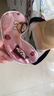 KDANG婴儿真丝眼罩晒太阳晒黄疸婴幼儿睡觉睡眠专用新生儿防蓝光卡通粉 实拍图