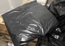 利得平口垃圾袋黑色100*110cm50只双面3丝特大号加厚物业保洁垃圾袋 实拍图