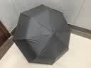 C'mon 全自动晴雨伞三折大号防紫外线防晒太阳伞遮阳伞男士自动伞 黑色 实拍图