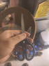 得力（deli）160mm办公生活家用剪刀 小剪子手工剪纸刀 办公用品 蓝色0602 实拍图