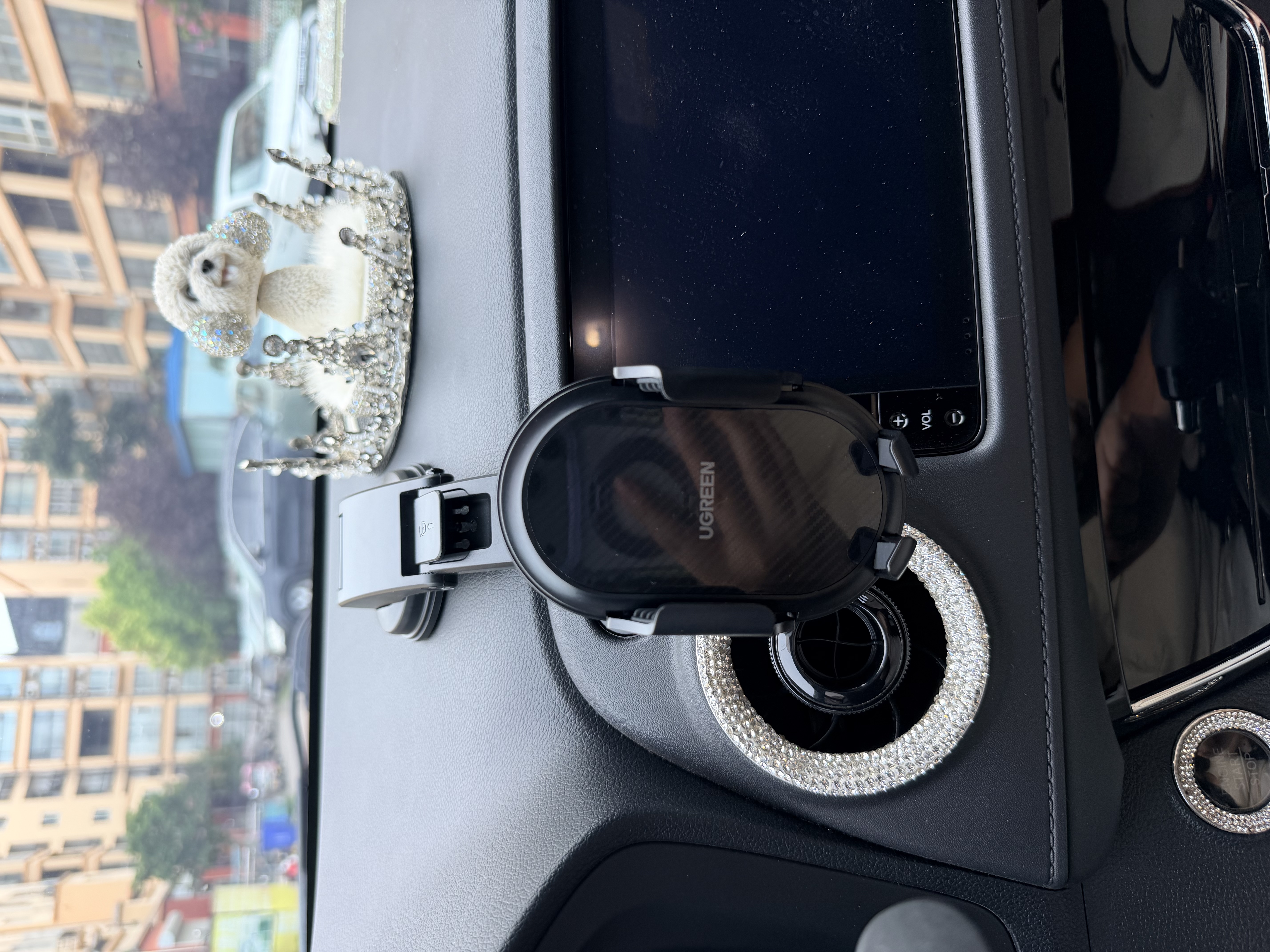绿联车载手机支架汽车专用手机架导航吸盘仪表台前挡货车中控台固定器 实拍图