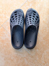 迪卡侬（DECATHLON）游泳男士凉鞋沙滩拖鞋洞洞鞋外穿NABD2028001深蓝色网格款43码 实拍图