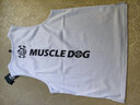 Muscledog肌肉狗 运动背心男潮牌夏季速干宽松无袖薄款工字跑步训练服健身衣服 白色 S 实拍图