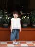 G.duck小黄鸭女童夏装套装2026新款儿童服装中小童女孩衣服娃娃衫两件套 图片色 110 cm 实拍图