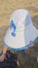 卡尔美（KELME）儿童防晒帽遮阳帽男女童太阳帽防紫外线披风大帽檐夏季海滩渔夫帽 实拍图