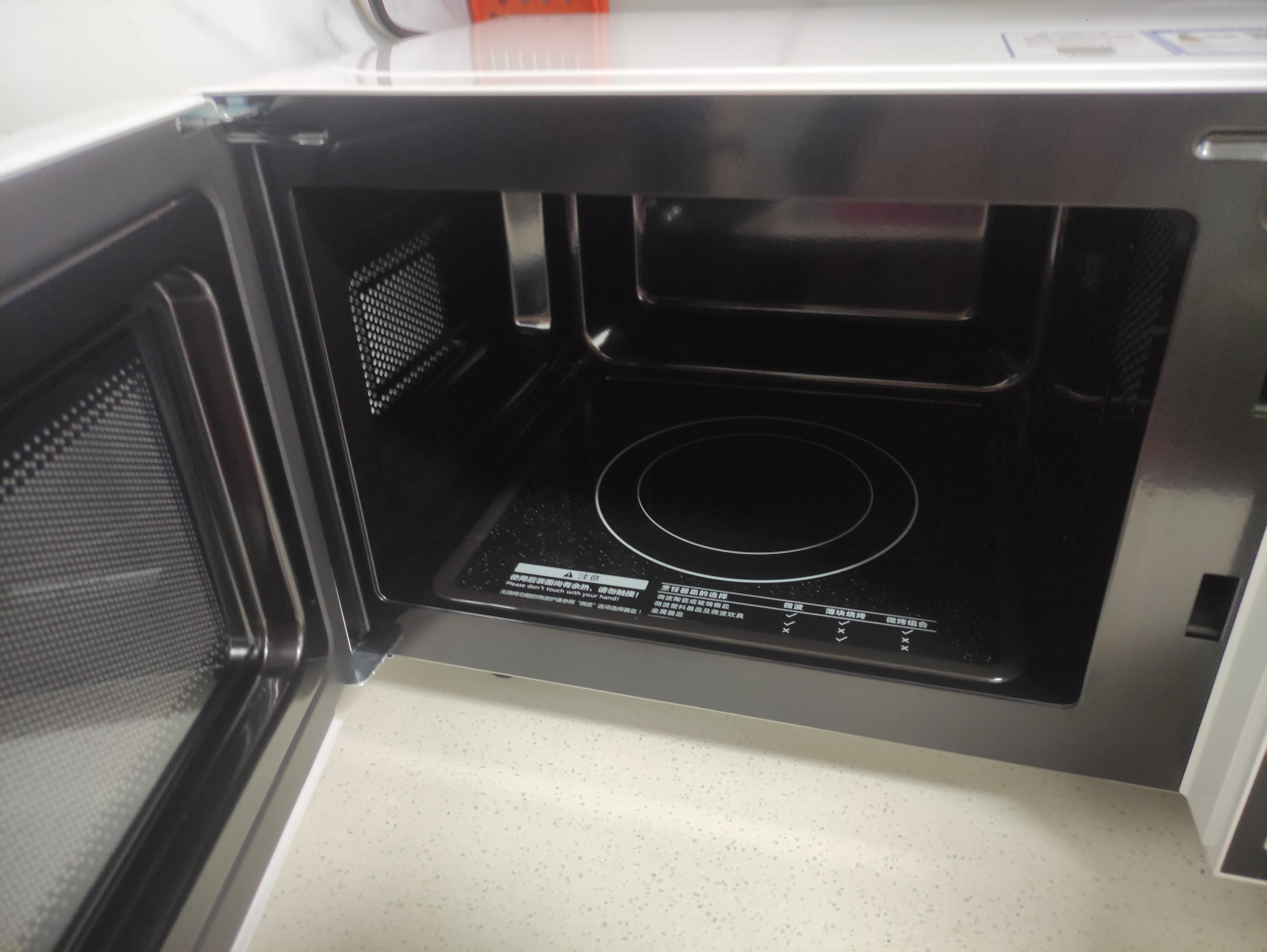 美的（Midea）家用微波炉20L大容量平板易清洁内胆【26年新款升级】 智能菜单高效速热 一键解冻 宝宝菜单 M22J 实拍图