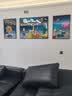 Sixpoetry 客厅装饰画现代简约沙发背景墙壁画轻奢三联晶瓷画大气高档挂画 家和富贵（铝合金外框） 镶钻画左右50*70+中间100*70亮面 实拍图