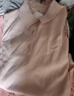 优衣库棉莫代尔混纺POLO领针织衫/短袖女装26春夏新款484607 11 粉红色 M 实拍图