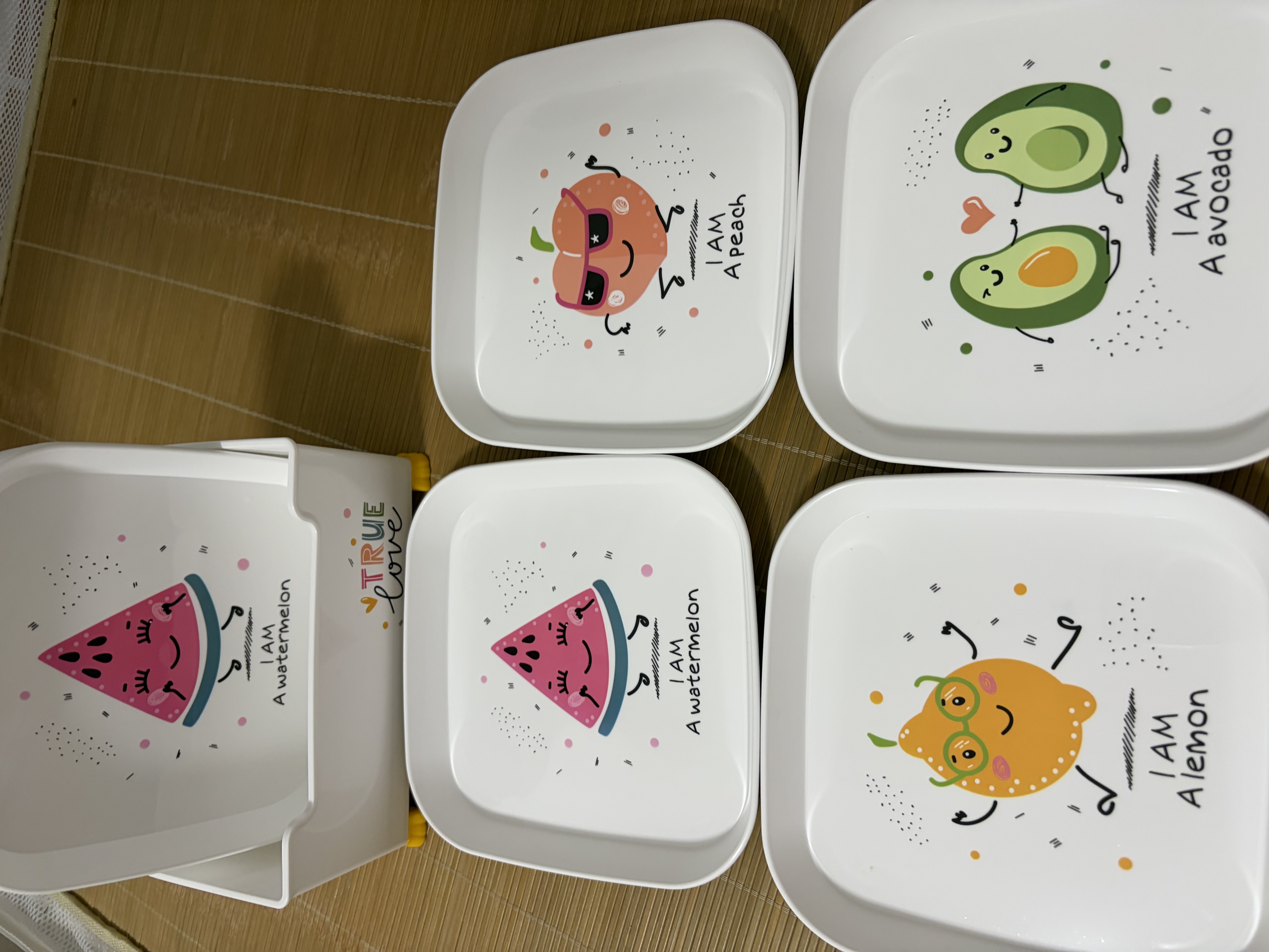 拜杰吐骨碟九件套 家用水果盘零食干果盘客厅收纳盘餐桌残渣吐骨盘 实拍图