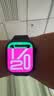 Apple/苹果 Watch S11 智能手表GPS款46毫米亮黑色铝金属表壳黑色运动型表带M/L MEVH4CH/B 实拍图