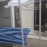 京佳宜衣架落地晾衣架阳台晾衣杆卧室家用宿舍挂衣架黑色脚钉120cm 实拍图