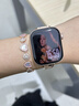 Apple/苹果WatchS11智能手表GPS款42毫米玫瑰金色铝金属表壳淡桃粉色运动型表带S/M-联通补贴 实拍图