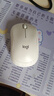 罗技（Logitech）M221 轻音鼠标 无线鼠标 办公鼠标 对称鼠标 带无线微型接收器 米白色 实拍图