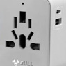 公牛（BULL）15W USB多国旅行插座转换插头/出国旅行出差留学超功率保护插头欧标美标澳标英标L10U15远山灰 实拍图