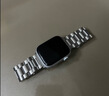 MSSM适用苹果手表表带金属不锈钢iwatch表带S11/ultra3/S10/9/SE3苹果三珠精钢带-秘银色49/46/45/44MM 实拍图