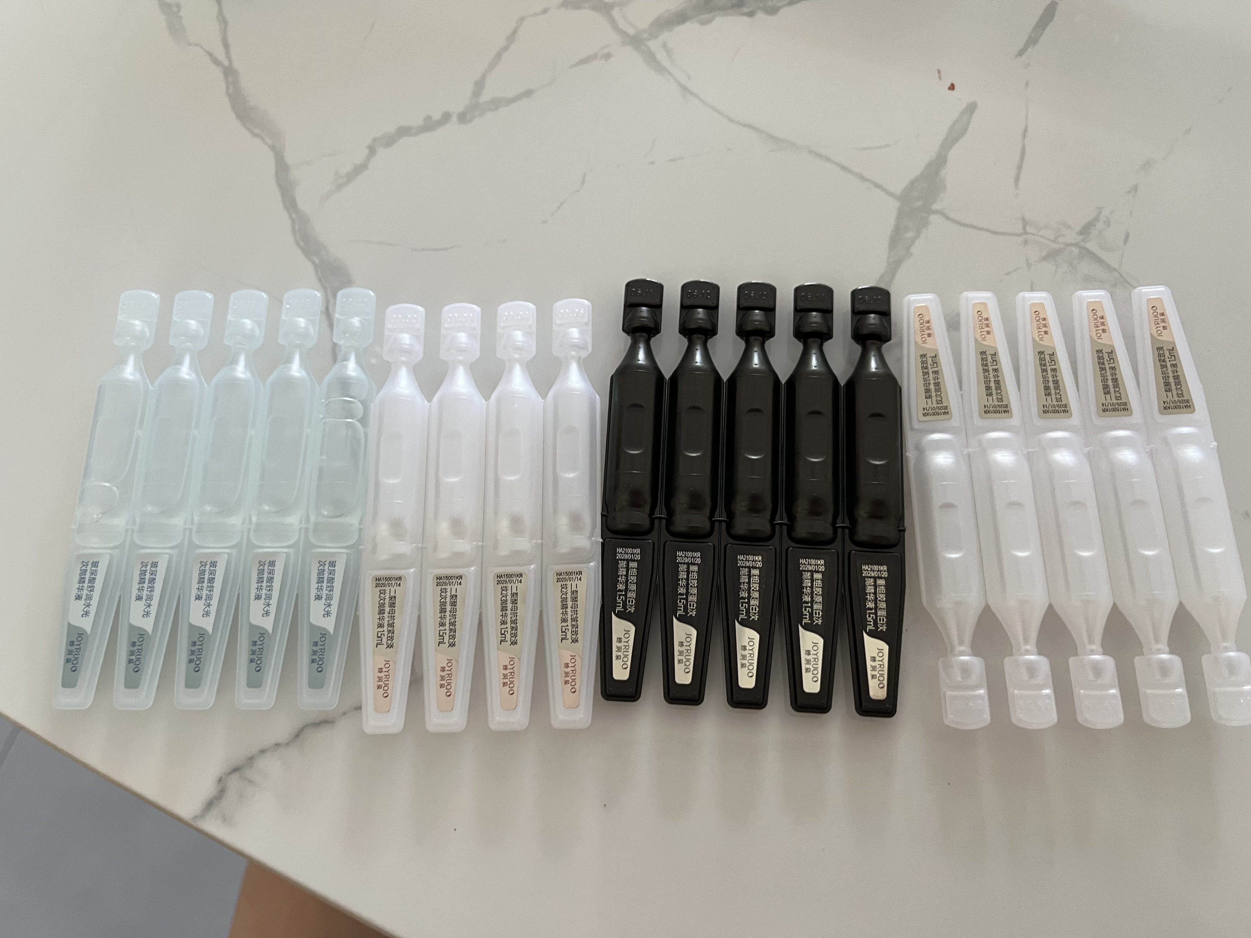 娇润泉二裂酵母透明质酸钠胶原蛋白次抛精华套装120支抗皱补水 实拍图