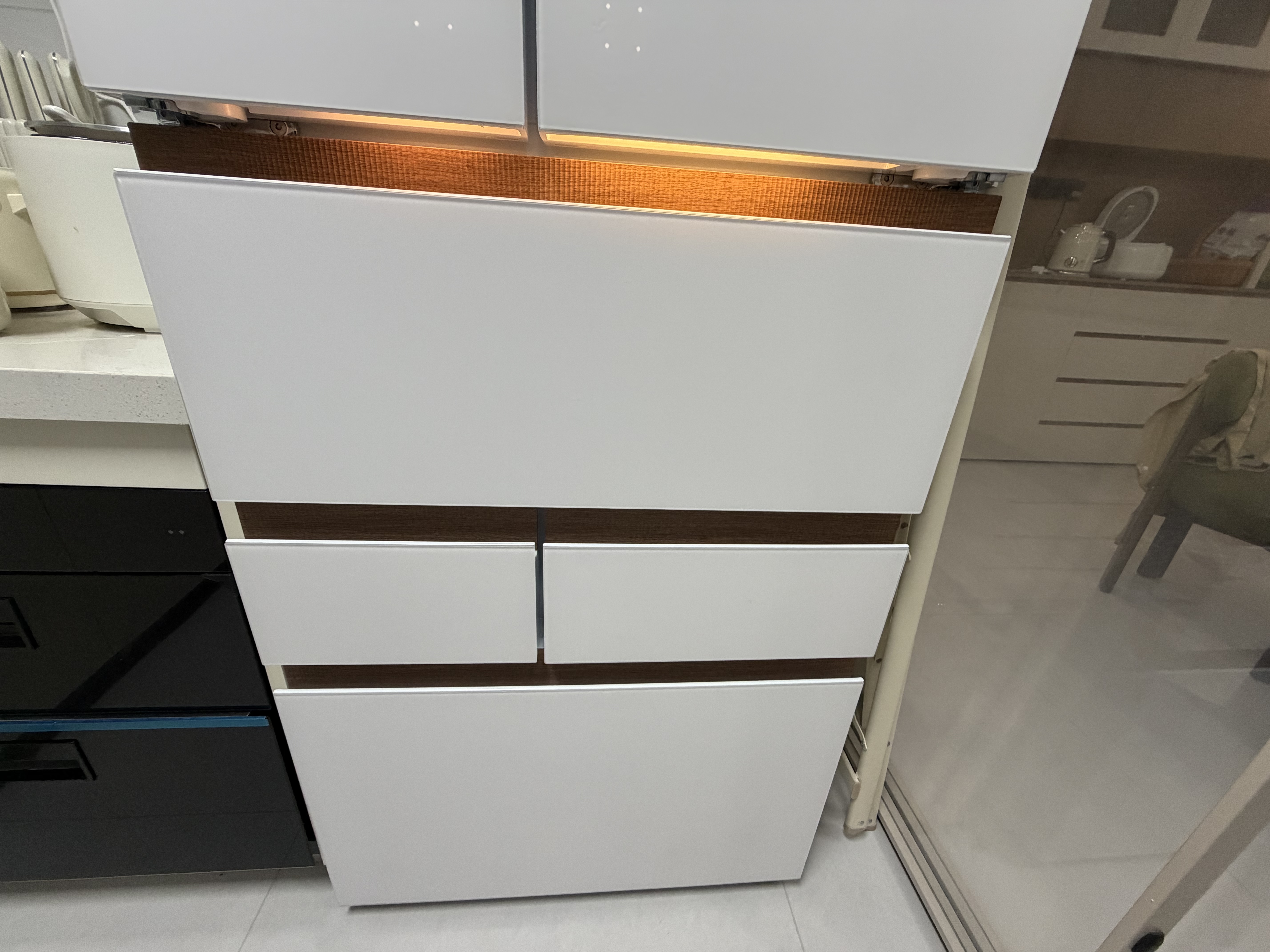 东芝（TOSHIBA）大白桃Pro463L六门日式多门冰箱家用483双系统超薄零嵌制冰小户型GR-RM483WI-PG1B3换新补贴 实拍图