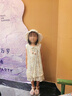 La Chapelle拉夏贝尔女童连衣裙2026新品洋气儿童夏装公主裙宝宝夏季无袖裙子 米色 送帽子 130 建议身高121-130cm 实拍图
