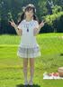 学院风女童套装夏季2026新款儿童短袖短裙薄款夏装女大童韩系穿搭 套装【T恤+蛋糕裙+星星挂件】 150 实拍图
