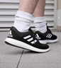 adidas CORERACER随心畅跑网面休闲跑步鞋男子阿迪达斯官方轻运动   黑/白 FX3581   43 实拍图