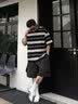 H8德训鞋男2026款春季板鞋真皮厚底莆田阿甘休闲风低帮女款运动鞋子 白黑条【莆田高品质】顺丰速发 42 实拍图