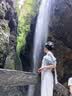 妍莉芬（yanlifen）韩系穿搭女装套装夏季设计感斜肩蓝色衬衫阔腿裤子两件套女新款 蓝色衬衫+白色裤子 M 实拍图