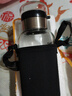 【送杯套】大容量加厚玻璃杯子便携杯茶水分离带杯套泡茶水杯 透明 1000ml吨吨桶 1只装 实拍图
