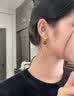 唐后（TH）红玛瑙耳钉蝴蝶耳坠新中式国风红色精致小巧银耳饰女款生日送女友 实拍图