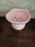 乐优派陶瓷猫碗高脚猫食盆护颈防打翻猫狗喝水碗宠物碗 粉色可爱猪 实拍图