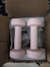 Keep哑铃女士健身家用彩色浸塑环保手铃亚铃全身塑形樱粉1kg*2 实拍图
