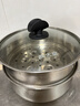 炊大皇304不锈钢汤锅+蒸屉 汤蒸炖锅蒸锅双耳煮粥煮面 22cm 电磁炉通用 实拍图