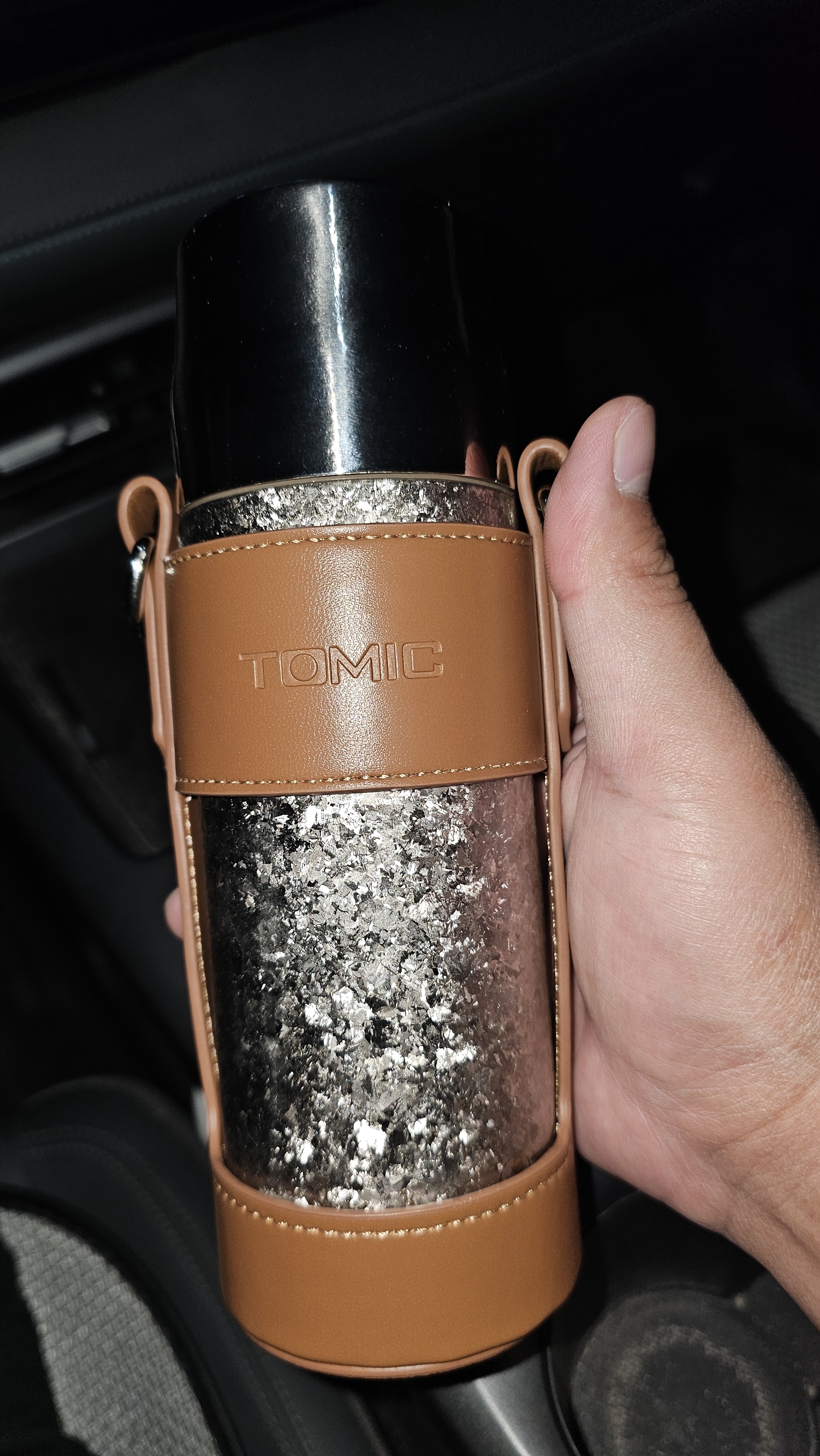 特美刻（TOMIC）双层纯钛保温杯钛盖茶水分离男泡茶杯大容量水杯七夕礼物 实拍图