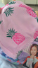 佑游儿童泳衣女童女孩夏可爱连衣裙平角青少年泳装三件套32625紫色3XL 实拍图