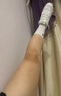 黛米安妮莎防晒手套冰袖男女冰丝袖套夏季开车防紫外线护手臂防滑触屏防晒袖 白色 均码臂围可调（手套可脱露二指） 实拍图