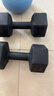 华亚（HUAYA） 哑铃环保包胶六角手铃男士家用健身器材 10KG 一对（5KG*2只） 实拍图