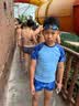 李宁（LI-NING）儿童分体游泳衣男童男孩青少年温泉易干泳衣泳裤中大童两件套泳装 海军蓝【单套】 170 【高150-160CM重35-50kg】 实拍图