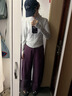 蕉下（beneunder）速干弯刀裤镰刀裤女士运动休闲长裤夏季通勤廓形防晒裤DS011 实拍图