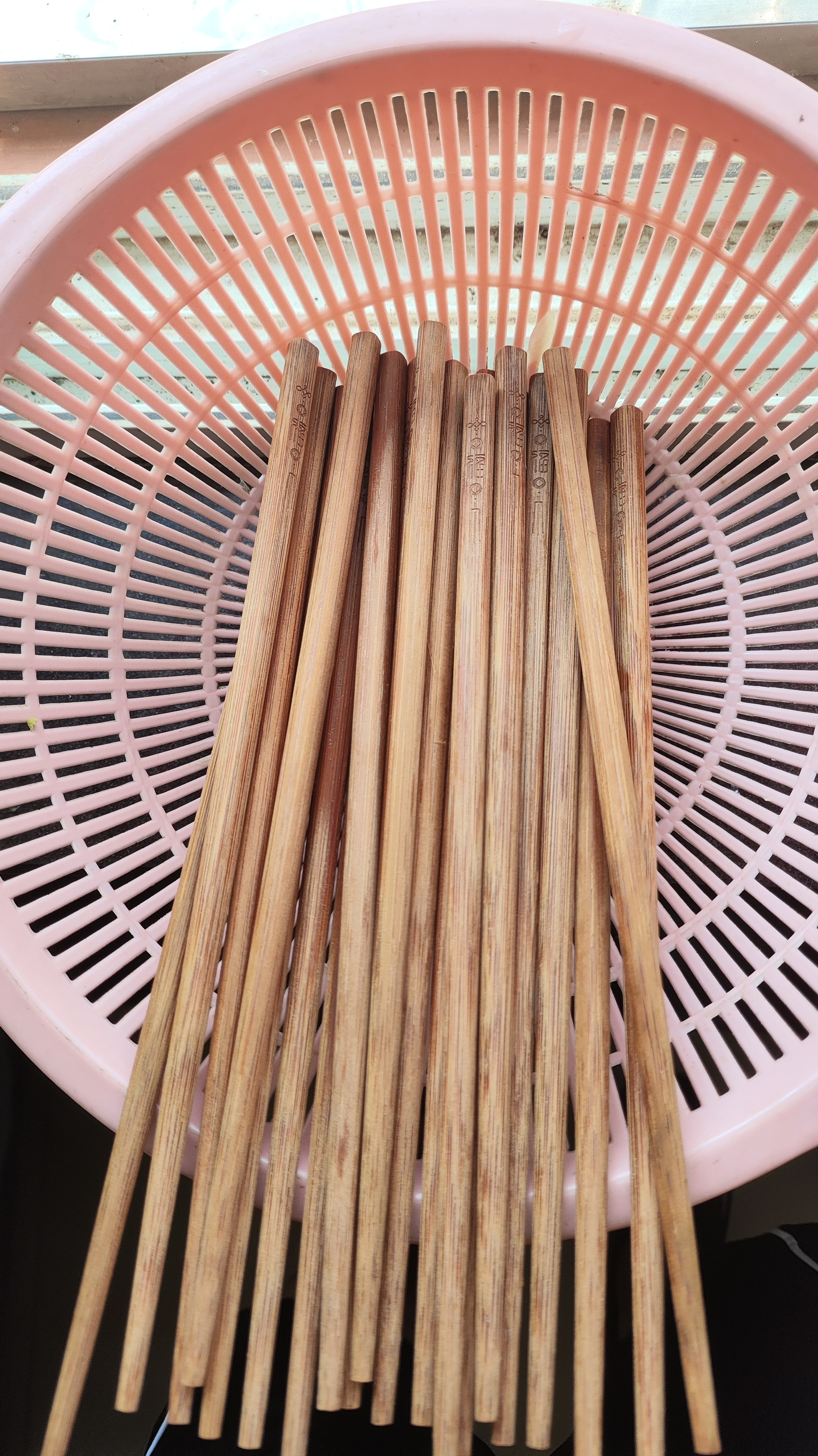 双枪筷子碳化竹筷家用无漆无蜡不易发霉防滑2026家庭新款中式餐具 实拍图