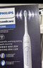 飞利浦（PHILIPS）【七夕情人节礼物】声波电动牙刷钻石3系 5倍洁齿5种模式 洁净亮白2刷头 送男士/女友 HX5181/01白 实拍图