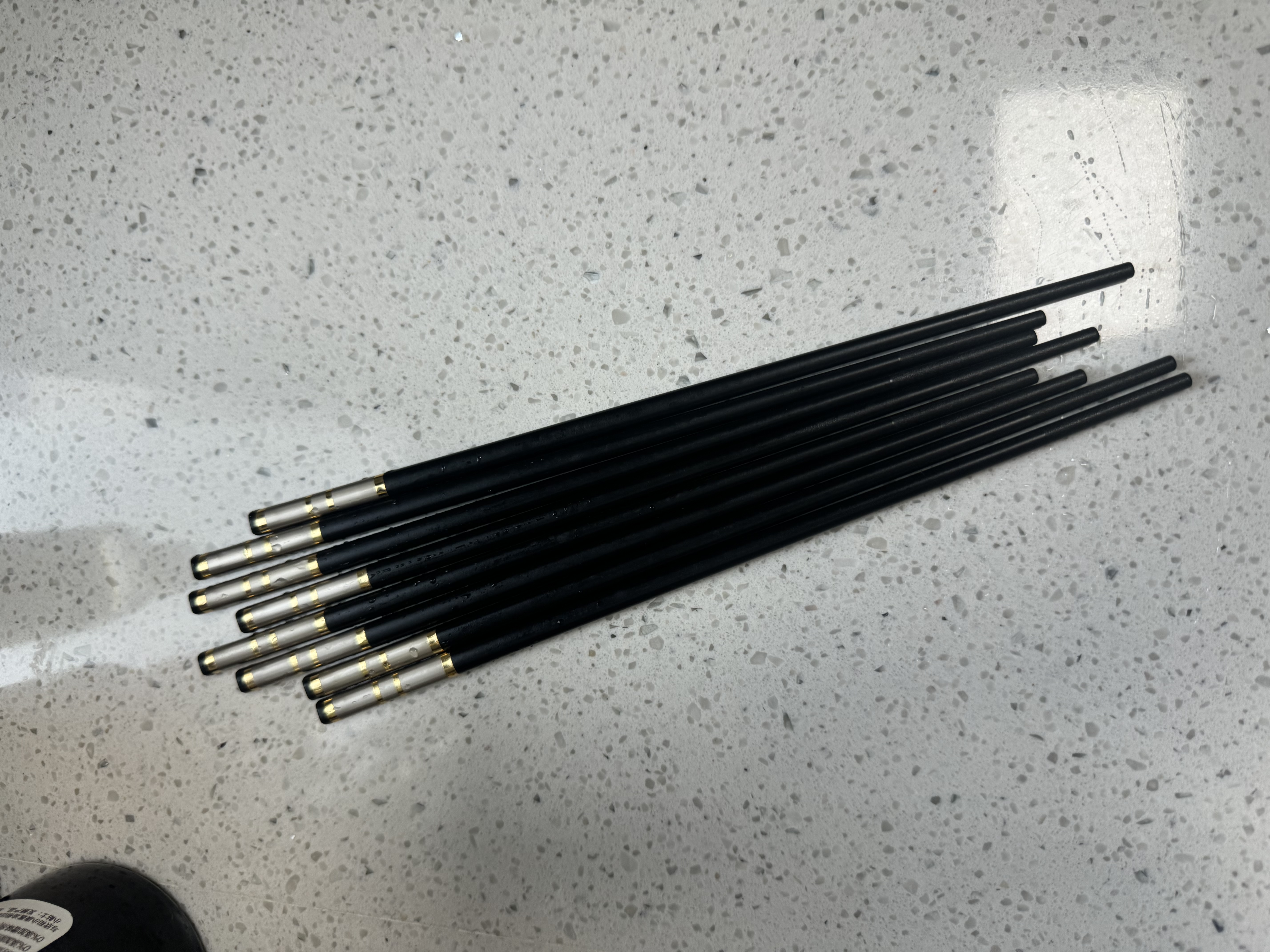千年恋木高档合金筷子抗菌防霉家用酒店耐高温 可进洗碗机10双装 hjk0145 实拍图