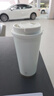 京东京造保温杯双饮口咖啡杯【陶瓷内胆-316不锈钢】 500ML白金色 实拍图