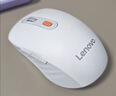 联想（Lenovo）无线蓝牙双模充电鼠标 蓝牙5.0/3.0 便携办公鼠标人体工学设计 Howard Mouse 2022充电版樱花白 实拍图