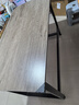 馨美凯电脑桌台式家用简易书桌办公桌简约现代工作台租房卧室学习写字桌 【单桌1.6cm厚桌面】黑架+玛尼灰 长120cm*宽60cm*高74cm 实拍图