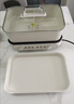 美的（Midea）[升级款]电火锅鸳鸯锅烤肉锅火锅0氟涂层超薄速沸电火锅多功能锅料理锅分体6.5L多用途锅DLS3322R2 实拍图