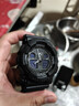 卡西欧（CASIO）G-SHOCK 黑武士双显大表盘运动防水手表 黑夜骑士 GA-100-1A1DR 实拍图