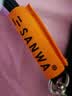 山业（SANWA）单肩斜挎包女 手机包男商务双机 Cordura耐磨户外小包 横款格调黑 实拍图