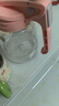 希乐（cille）水杯大容量运动男女学生夏季tritan刻度茶水分离塑料杯子 桂粉红 实拍图